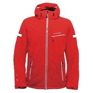 Dare 2B Enthuse Ski Full Zip Waterproof Mens Snowboard Jacket Fiery Red Sz L